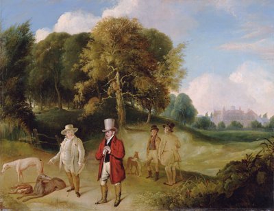 J.M.W. Turner and Walter Fawkes at Farnley Hall by Joseph Mallord William Turner